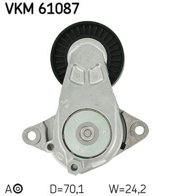 Rolo tensor da correia trapezoidal estriada SKF ref. VKM 61087